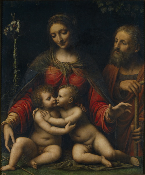 Leonardo da Vinci's work- Holy Family with the Infant Saint John the Baptist