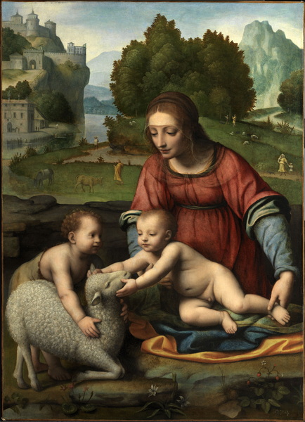 Madonna and Child with the Young John the Baptist (1523-1525) (86 x 60) (Madrid, Thyssen-Bornemisza Museum)