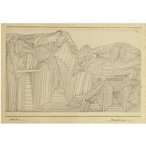 PAUL KLEE FELSEN TEMPEL (ROCK CUT TEMPLE)