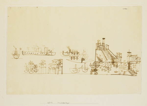 PAUL KLEE HAFEN (MIT DEM KREUZER) (HARBOUR (WITH CRUISER))