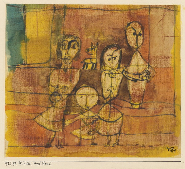 PAUL KLEE KINDER UND HUND (CHILDREN AND DOG)