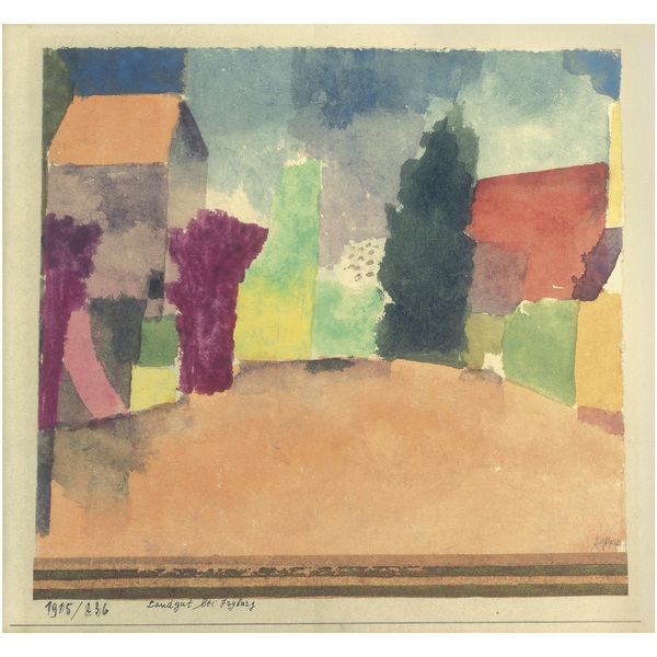 PAUL KLEE LANDGUT BEI FRYBURG (COUNTRY HOUSE NEAR FRIBOURG)