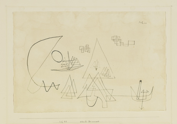 PAUL KLEE SCHEINBAR FEST VERANKERT (SEEMINGLY FIRMLY ANCHORED)