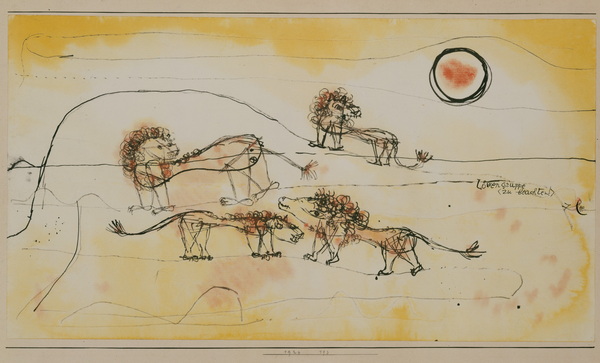 Paul Klee A Pride of Lions (Take Note!)