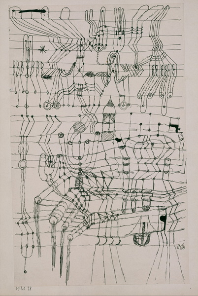 Paul Klee Drawing Knotted in the Manner of a Net