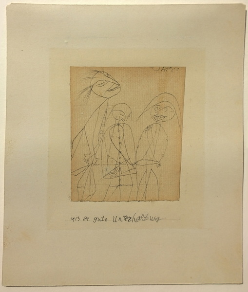 Paul Klee, Gute Unterhaltung (Good Conversation), catalogue raisonné 986, 1913 84