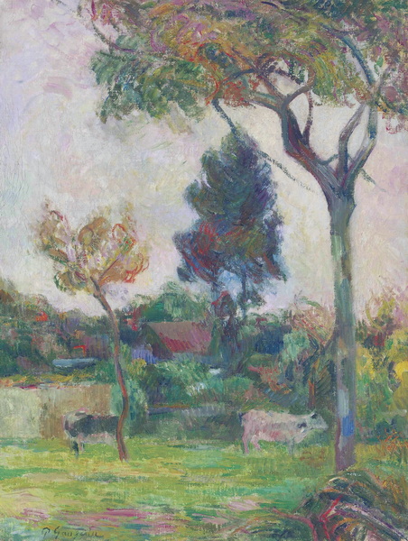 Plain with Two Cows, 1883