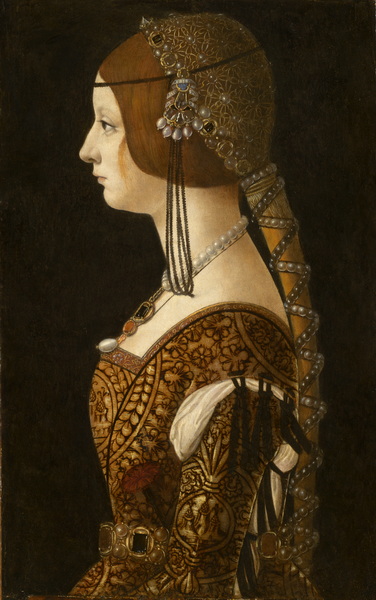 Portrait of Bianca Maria Sforza (c. 1493) (Washington, National gallery)