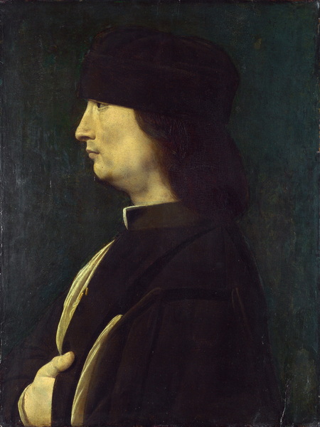 Portrait of a Man in Profile (c.1500) (London, National Gallery)