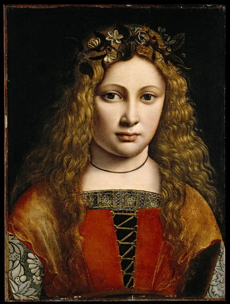 Portrait of a Young Man with a Flower Wreath (c.1490) (Raleigh, North Carolina Museum of Art)