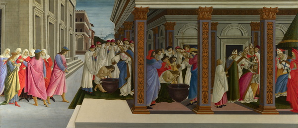 Sandro Botticelli Four Scenes from the Early Life of Saint Zenobius