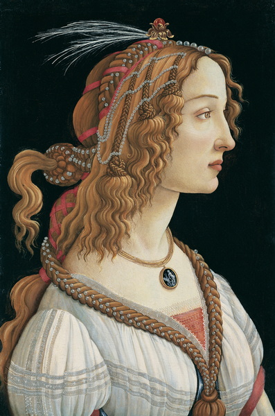 Sandro Botticelli Idealized Portrait of a Lady (Portrait of Simonetta Vespucci as Nymph) Google Art Project