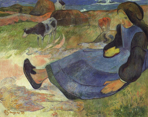 Seated Breton Girl, 1889