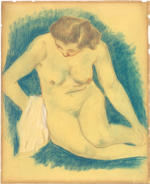 Seated Nude Seen from Above, 1888-89