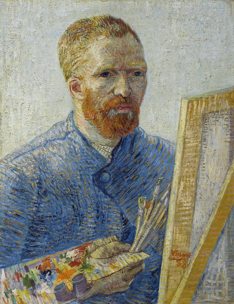 Self Portrait as a Painter (Self Portrait in Front of the Easel), 1888-Van Gogh