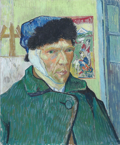 Self Portrait with Bandaged Ear, 1889-Van Gogh