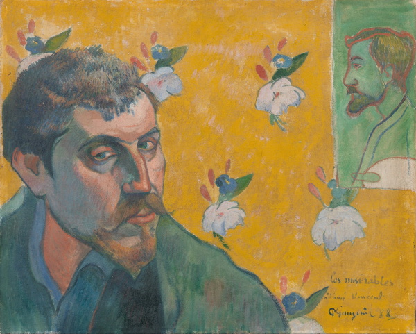 Self Portrait with Portrait of Bernard, 'Les Miserables', 1888