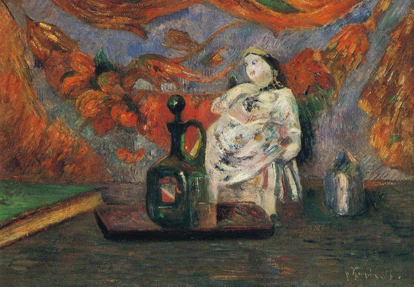 Still Life with Carafe and Ceramic Figure, 1885