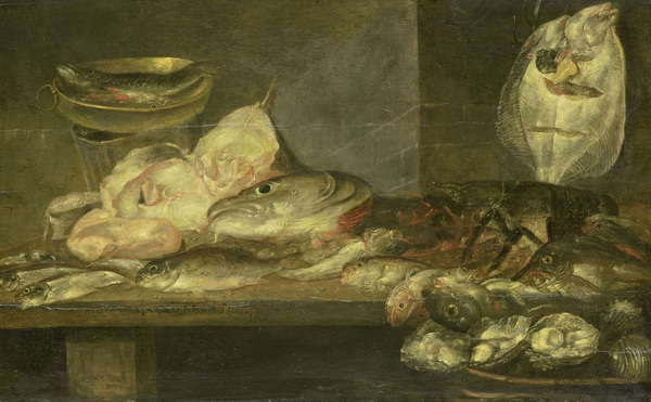 Still Life with Fish (1660) (47 x 76) (Amsterdam, State Museum)