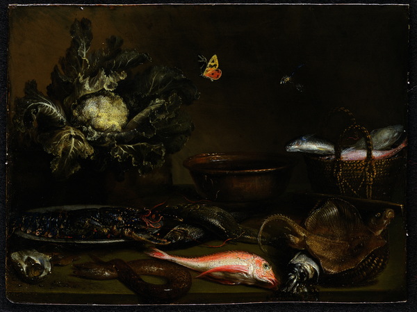 Still Life with Fish and Cauliflower (private collection)