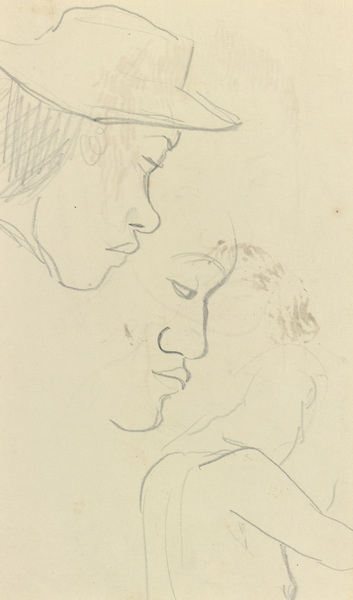 Study of Two Heads and Torso, 1891