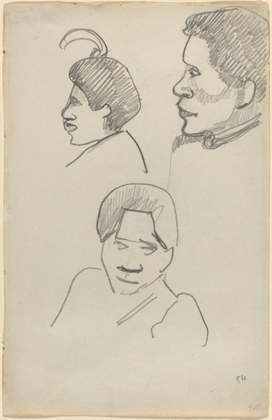 Tahitian Heads, 1891-93