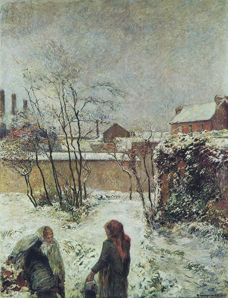 The Garden in Winter, Carcel Street, 1883