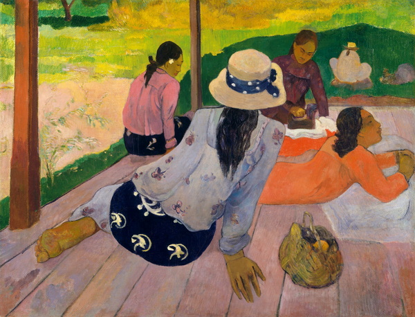 The Siesta #6 Tapestry by Paul Gauguin