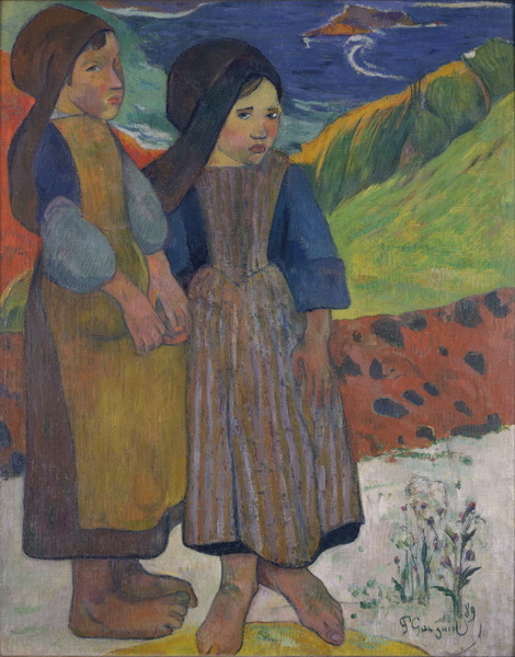 Two Breton Girls by the Sea, 1889