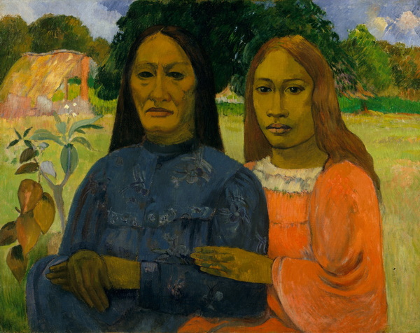 Two Women, from 1901-1902 Art Print by Paul Gauguin