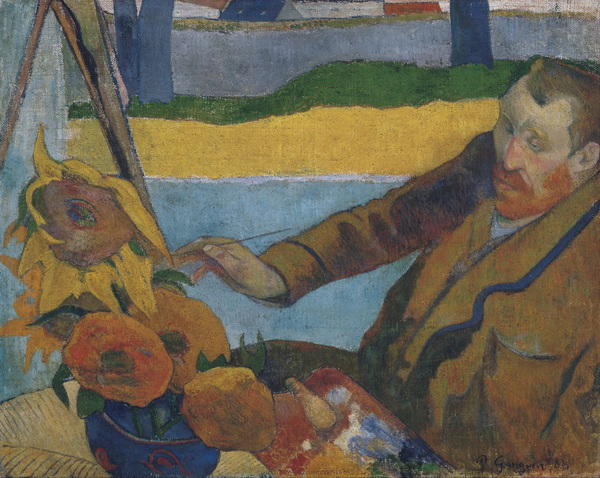 Vincent van Gogh Painting Sunflowers, 1888