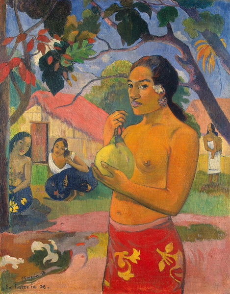 Woman Holding a Fruit, 1893 - Paul Gauguin