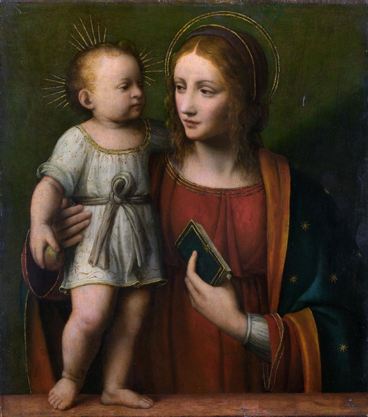 Workshop of Bernardino Luini. Madonna and Child (early 16th century) (London, National Gallery) (1.86 MB)