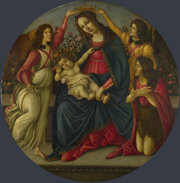 Workshop of Sandro Botticelli The Virgin and Child with Saint John and Two Angels