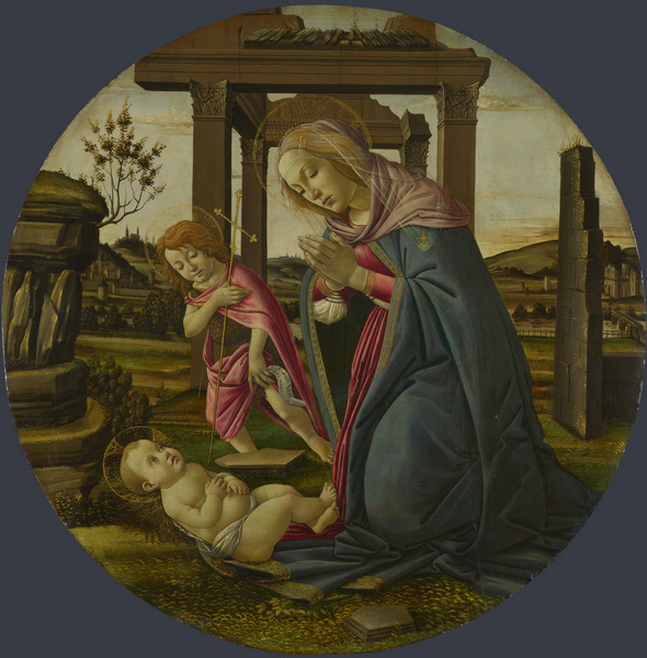 Workshop of Sandro Botticelli The Virgin and Child with Saint John the Baptist