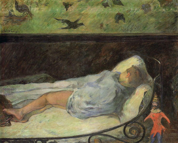 Young Girl Dreaming (Study of a Child Asleep), 1881